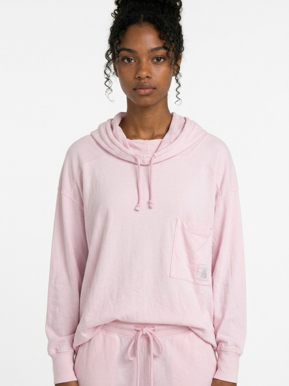 FREE PEOPLE | FP MOVEMENT Hot Shot Hooded Pink Long Sleeve Hoodie Women’s Size M